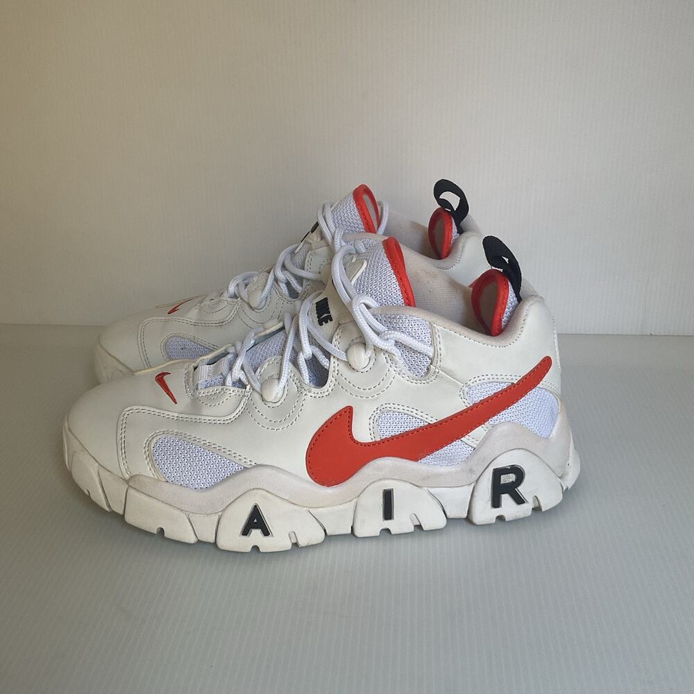 Nike Air Barrage Low White University Sneakers Men’s Size 7 CJ5395-100 Y2K - Picture 2 of 16